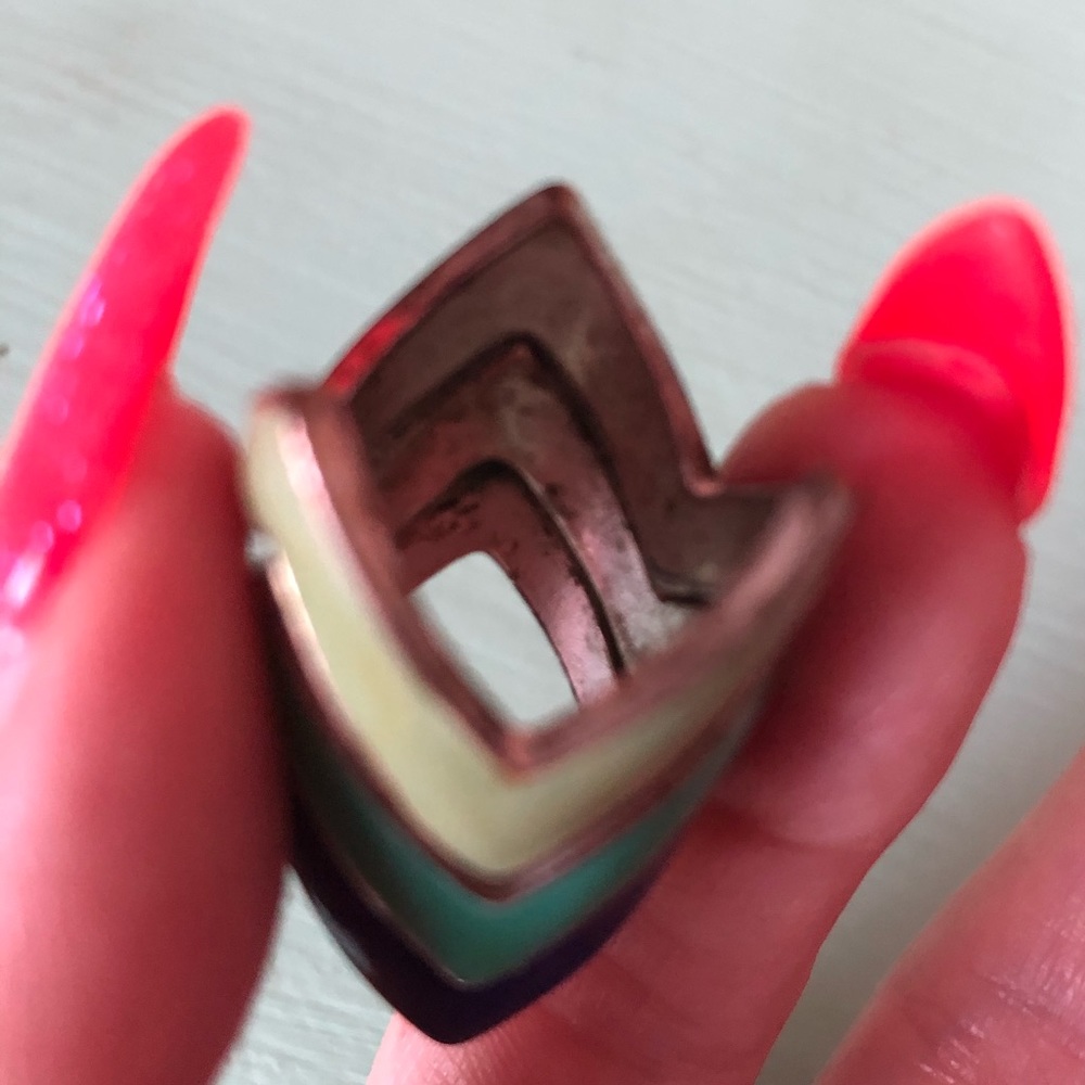 Stackable Chevron Rings (Set of 3) - Picture 3 of 4